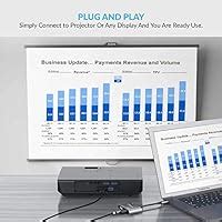 Tukzer USB C to 4K-HDMI-UHD + VGA, USB 3.0 OTG Adapter (4 in 1) with ...