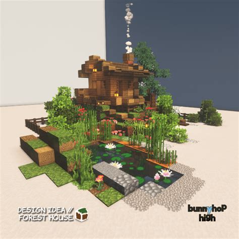 Image result for Minecraft Forest House Tutorial
