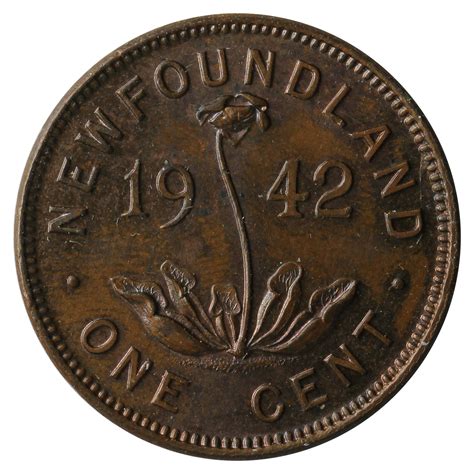 1942 Newfoundland 1-cent Uncirculated (MS-60) – Colonial Acres Coins