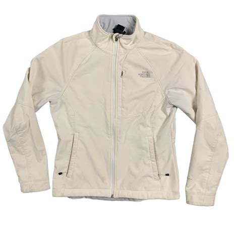 The North Face Women's White Jacket | Depop