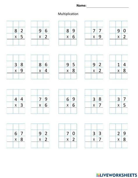 Image result for Multiplication 4th Class