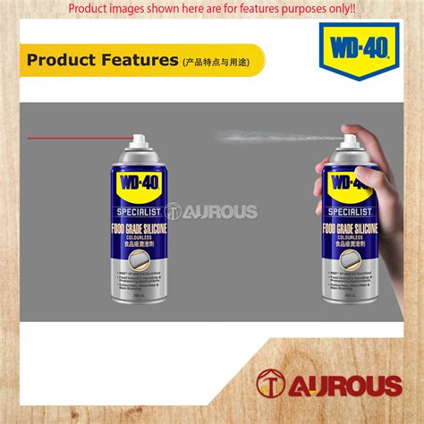 WD 40 SPECIALIST FOOD GRADE SILICONE SPRAY FS-360ML - Aurous Hardware ...