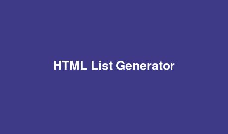 Image result for HTML List Collector