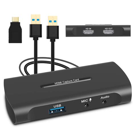 Levoty Video Capture Card, HDMI Capture, HDMI to USB Full HD 1080P ...