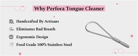 Perfora Silver Steel Tongue Cleaner For Men And Women | For Fresh ...