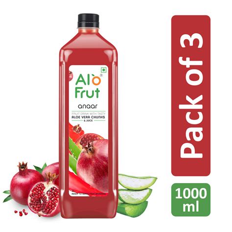 Alo Frut Anaar Aloevera Juice 1000ml | Powerful sources of antioxidants ...