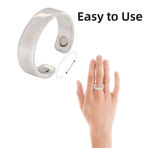 Buy 4pcs Magnetic Lymph Drainage Rings, Magnetic Therapy Rings ...