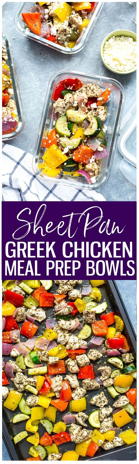 Sheet Pan Greek Chicken {Meal Prep} - The Girl on Bloor | Recipe ...