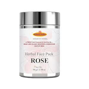Khadi Rose Herbal Face Pack – 100% Natural Ayurvedic Formula for ...