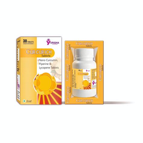 YURISHA Healthcare Curcurich Nano Curcumin | Piperine & Lycopene ...