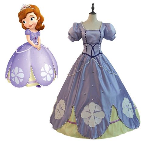 Princess sofia dress sofia the first fancy dress costume cosplay for ...
