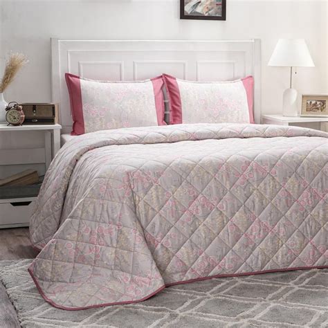 Buy MASPAR Optimist Bloom Cotton Floral Print Double Quilt from Maspar ...