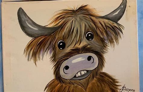 Paint a coo beginner , The Craws Nest, Carnoustie, April 14 2024 ...