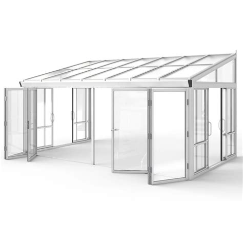 HIGHLANDERHOME 16.7-ft x 9.5-ft Vistas White Solarium with Hardtop Roof ...