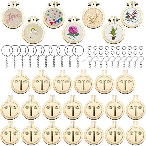 ZOCONE 20 Packs Mini Embroidery Hoops, Small Ring Tiny Embroidery Hoops ...