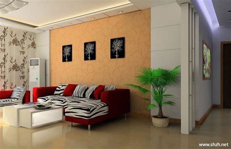沙发背景墙效果图-上海装潢网