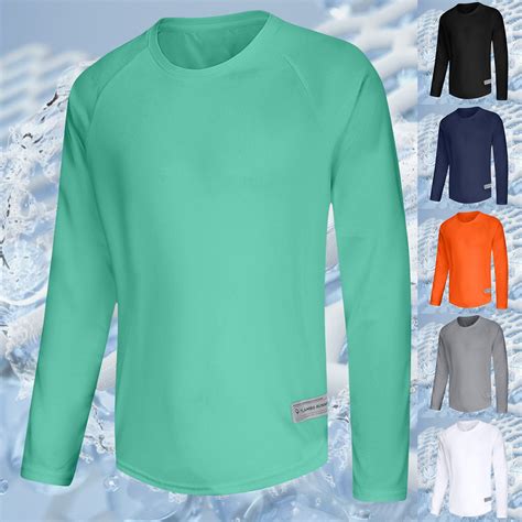 UVEASISHA Men's Long Sleeve Shirts UPF 50+ UV Sun Protection Athletic ...