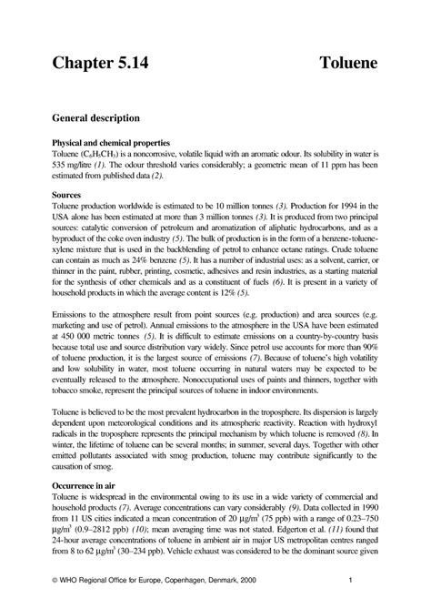 AQG2nd Ed 5 14Toluene - Toluene - Chapter 5 Toluene General description ...