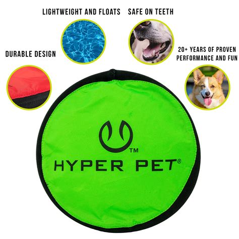 Buy Hyper Pet Flippy Flopper Dog Frisbee Interactive Dog Toys [Flying ...