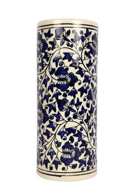 Get Decorative Ceramic Pipe Flower Vase for Living Room | 8 inch Long ...