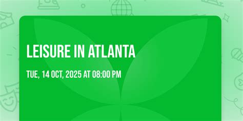 Leisure in Atlanta in Atlanta – October 14, 2025 | AllEvents