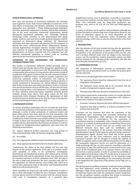 Pharmaceutical monoclonal antibodies production - guidelines to cell ...