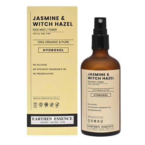 Earthen Essence JASMINE & WHITCH HAZEL Organic Face Mist / Toner | Pur