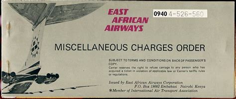 EAST AFRICAN AIRWAYS