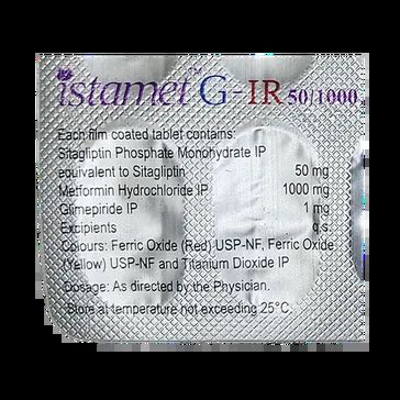 ISTAMET G IR 50/1/1000MG TABLET 10'S Price, Uses, Side Effects ...