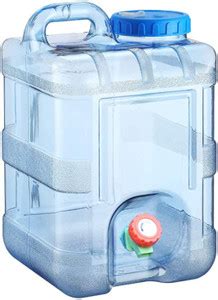 Nucarture Camping 15L Water Can with Tap Travelling Water Storage Jar ...