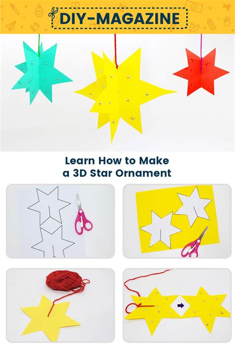 Image result for 3D Paper Star Pattern