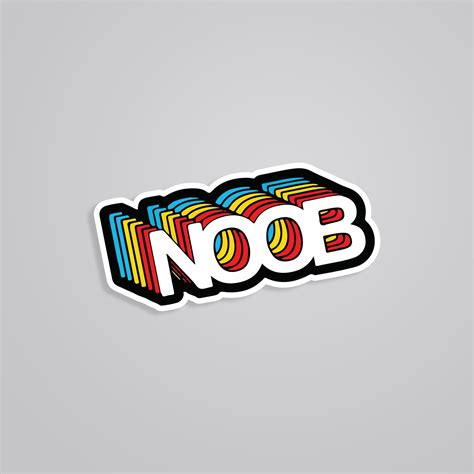 Noob Witty Stickers: Level Up Your Life with Humor!