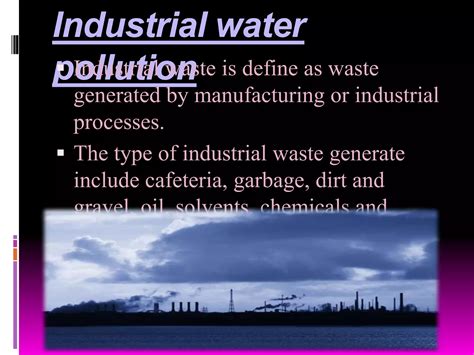 Water Pollution By Industries | PPTX