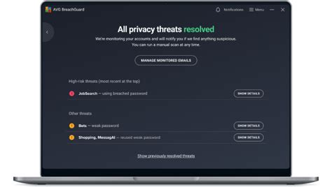 Data Breach & Leak Prevention Software | AVG BreachGuard
