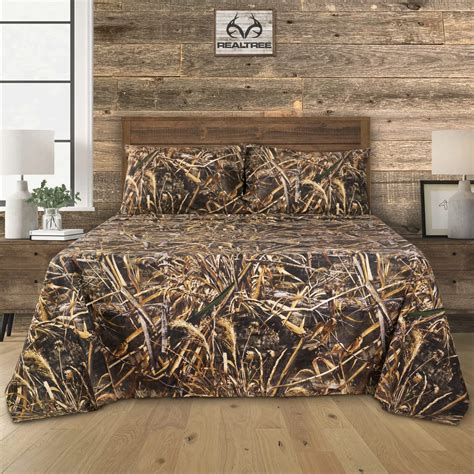Amazon.com: Visi-One Realtree Max-5 Camouflage Bed Sheets - 4 Piece ...