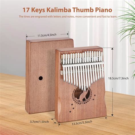 LEKATO Portable 17 KEY Kalimba, Solid Wood Thumb India | Ubuy