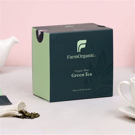 Organic Mint Green Tea Pack Of 10 – Farm Organic