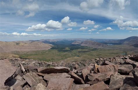 View from the summit - Kings Peak - Highest Point in Utah - Road Trip Ryan