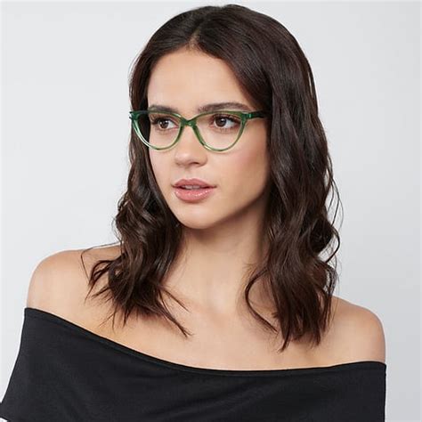Buy Green Transparent Full Rim Cat Eye Vincent Chase HD Acetate VC ...