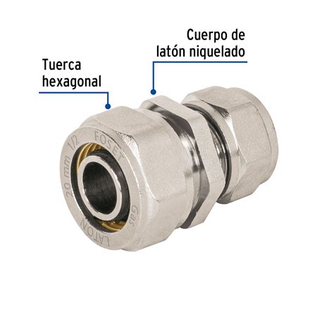 Cople de compresión reducido para PEALPE, 1/2 x 3/8, Foset - Truper ...