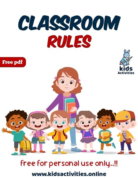 Free Printable Classroom Rules