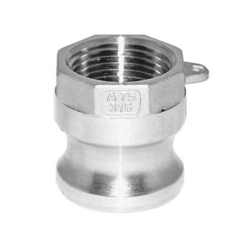 AF Hydro Stainless Steel 316 Cam and Groove Hose Fitting, Type A ...
