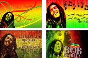 Bob Marley Combo Poster Set of 4 Posters With Gloss Lamination M11 ...