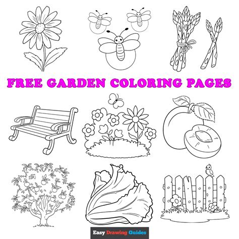 Free Printable Garden Coloring Pages for Kids