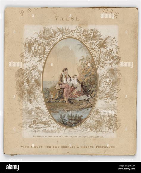 Paul and Virginie, England, by George Baxter. Bequest of Miss Catherine ...