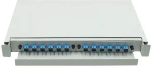 HANUTECH 19" Inches Pigtail Loaded 12 Port SC/PC Rack Mountable LIU ...