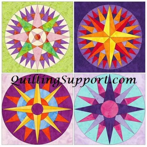 Image result for Compass Quilt Pattern