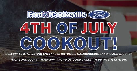 Ford of Cookeville 4th of July Cookout!, 1600 Interstate Dr, Cookeville ...