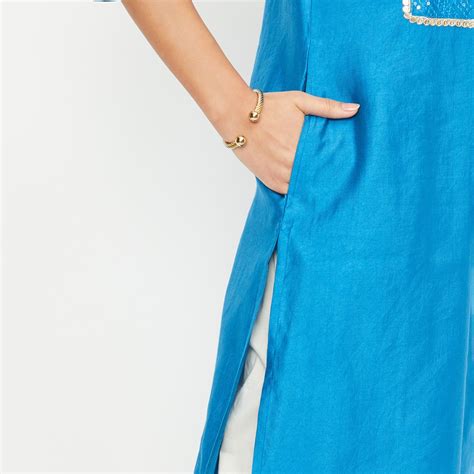 Buy Women Sequinned Yoke Straight Kurta Online at just Rs. 599.0 ...