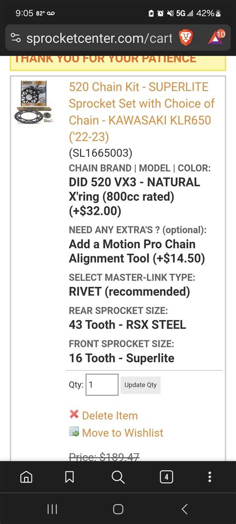 KLR 650 Chain Guide 的图像结果